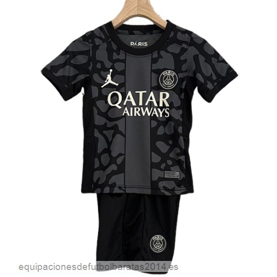 Nuevo 3ª Conjunto De Niños Paris Saint Germain 23/24 Negro Gris Baratas